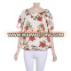 Wholesale Fashion Ladies Chiffon Floral Loose Blouse Tops Women